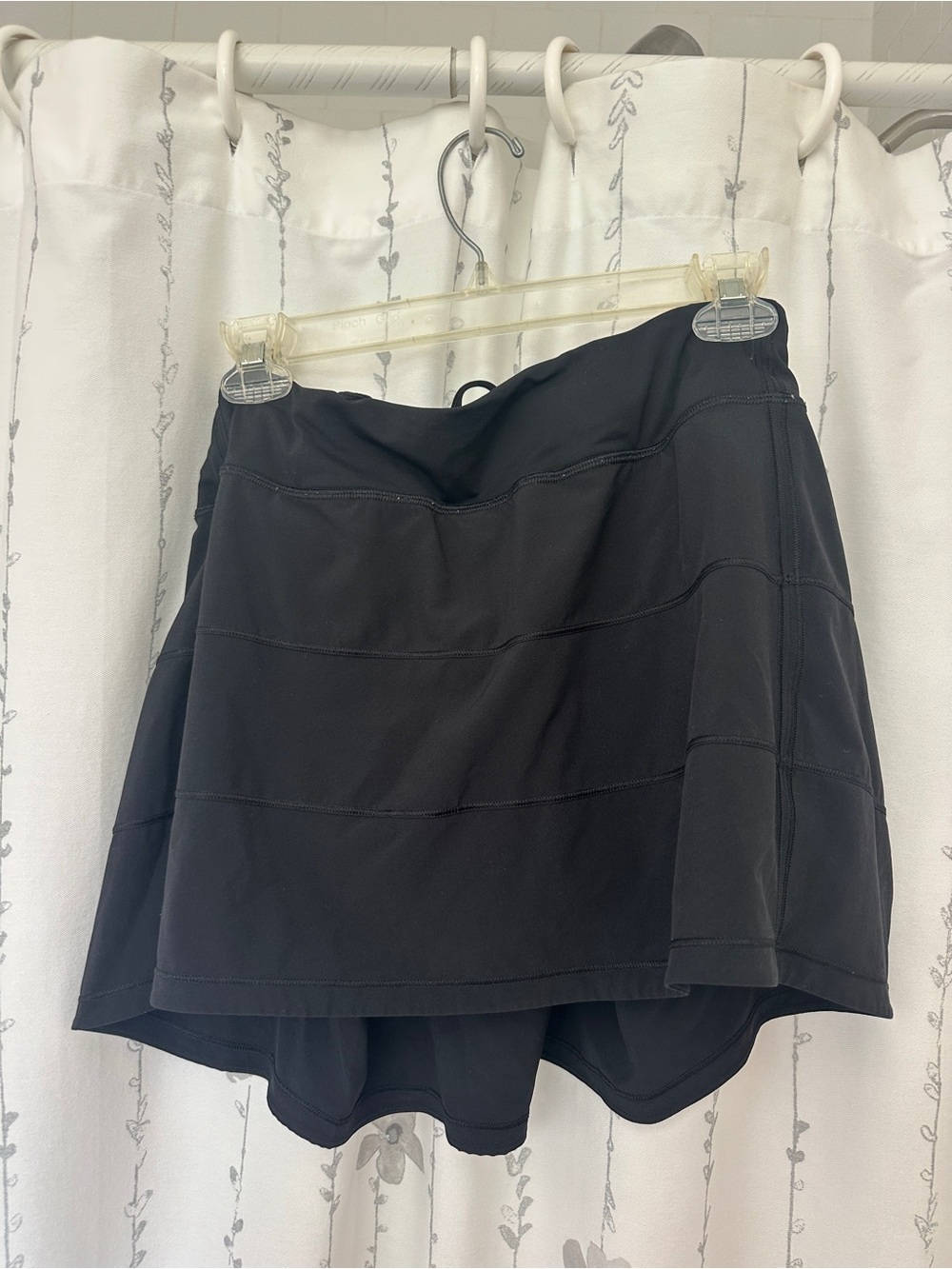 Lululemon Black Athletic Skort - Pace Rival long length